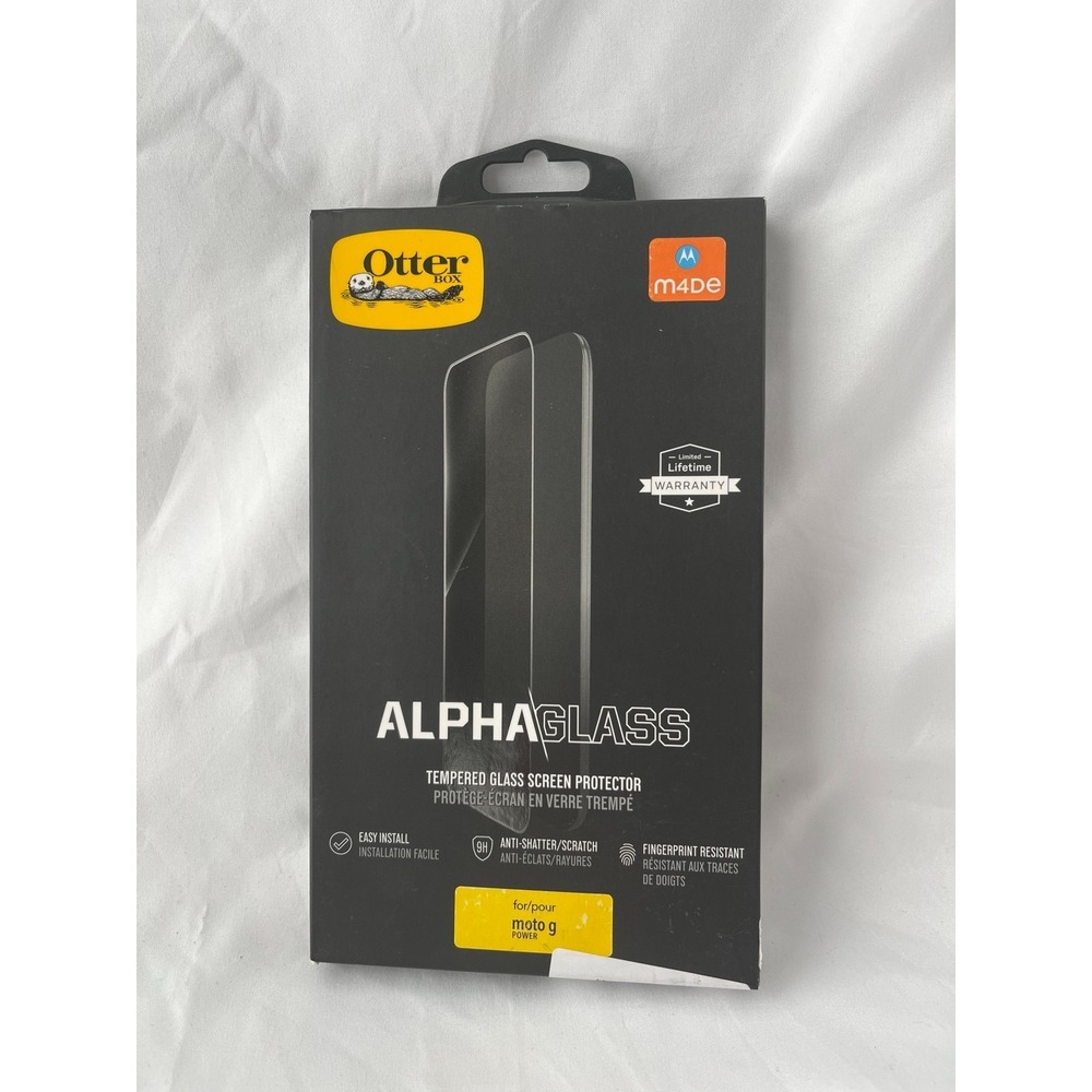 OtterBox Alpha Glass Screen Protector for Motorola Moto G Power Tempered Glass